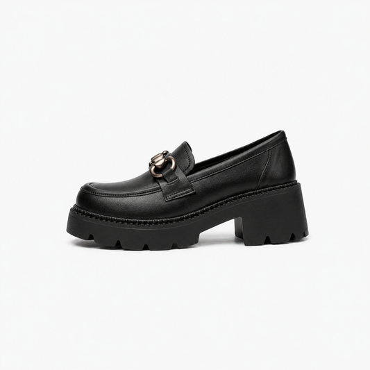 Dalston Silver Chain Platform Loafers