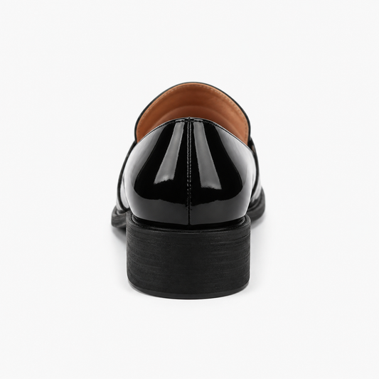 Whitechapel Square Heel Patent Loafers
