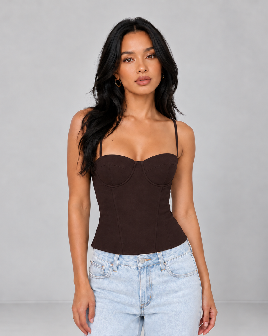 Vita Sweetheart Lace-Up Corset Top