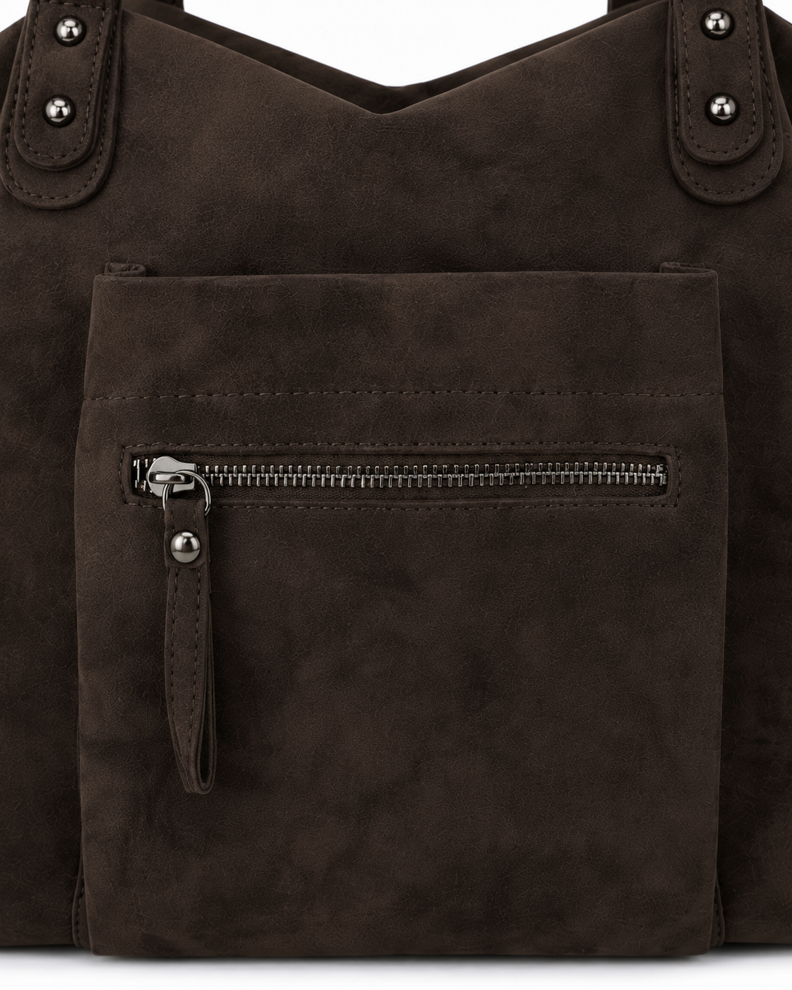 Dark Brown Suede Bexley Shoulder Bag