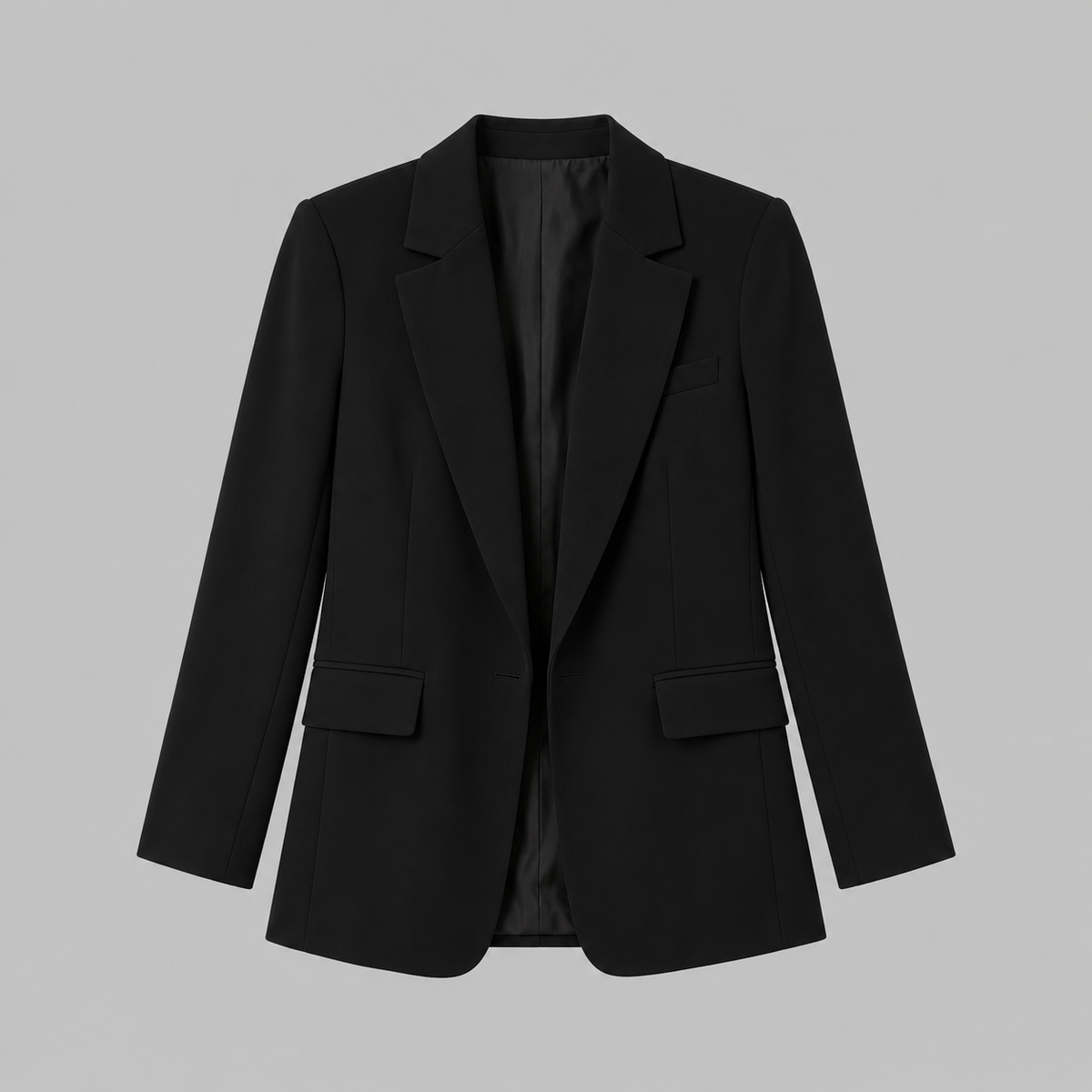 Black Turn Down Collar Pocket Marcie Jacket