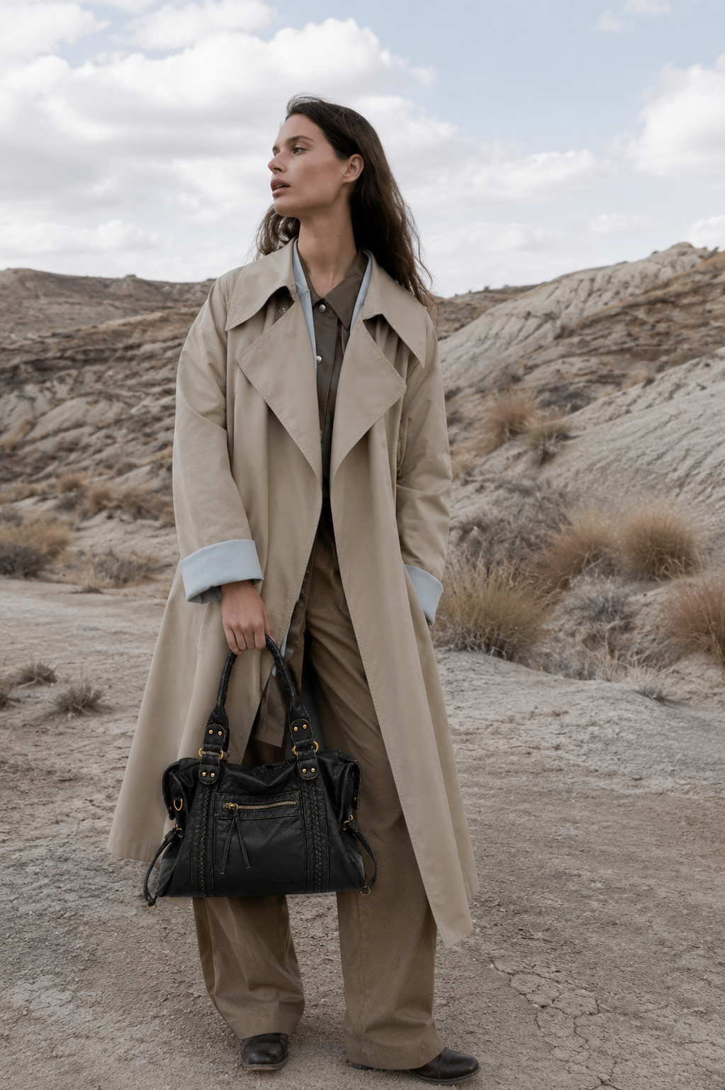 Camden Washed Vegan Leather Tote Bag