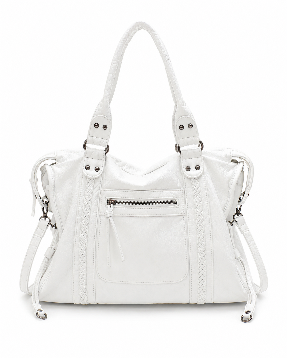 Camden Washed Vegan Leather Tote Bag