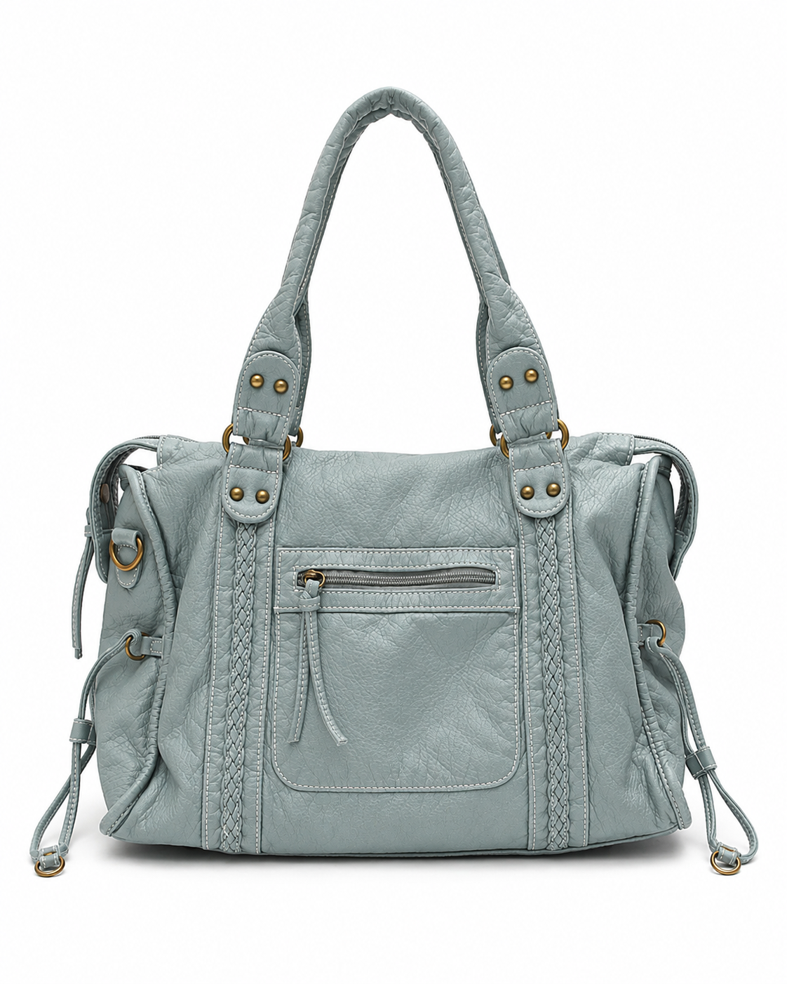 Camden Washed Vegan Leather Tote Bag