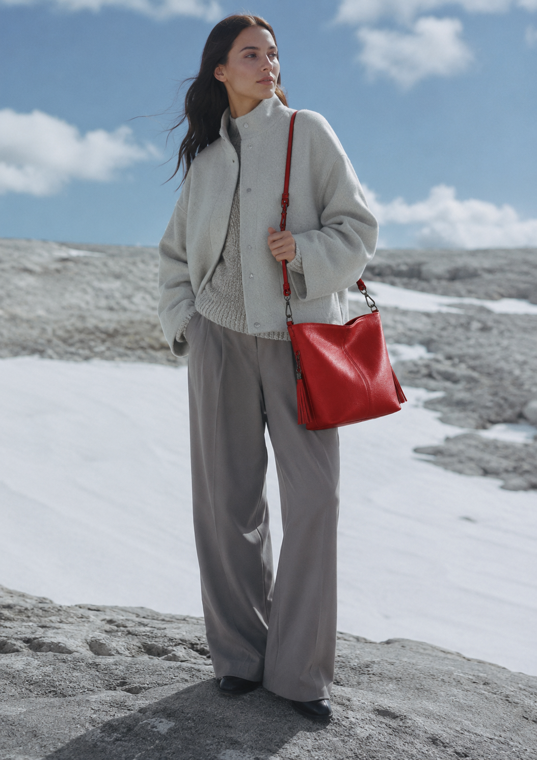 Paddington Genuine Leather Bucket Bag
