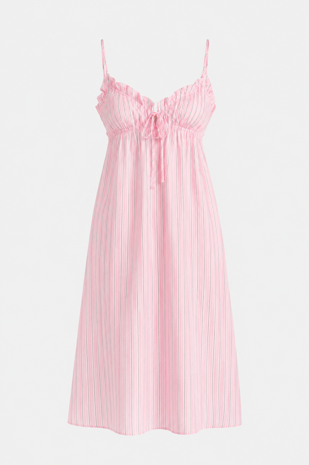 Peggy Striped Ruffle Pyjama Set