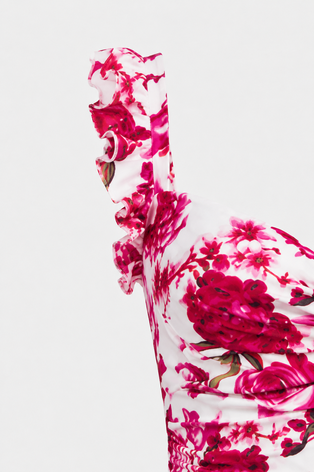Pink Floral Strappy Libby Mini Dress