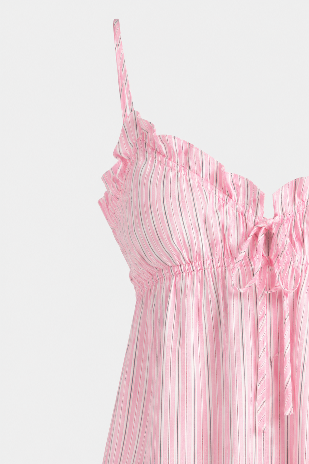 Peggy Striped Ruffle Pyjama Set