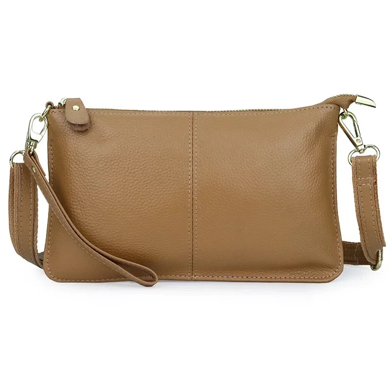 Black Grained Leather Edgware Clutch