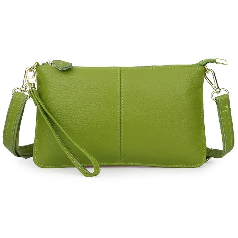 Black Grained Leather Edgware Clutch