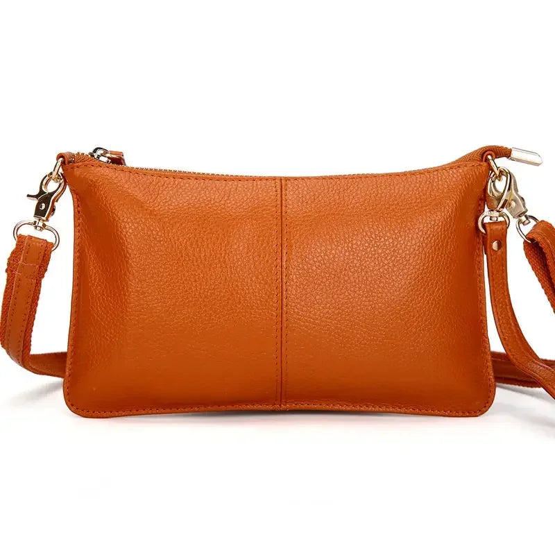 Black Grained Leather Edgware Clutch