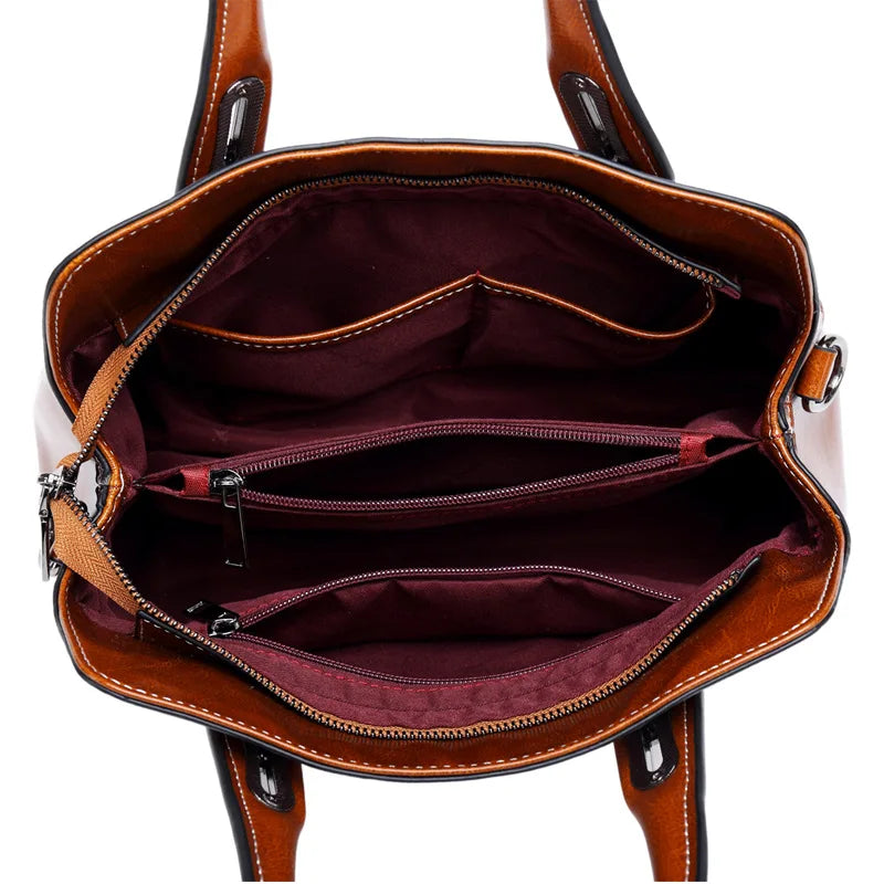 Chalk Genuine Leather Tote Bag