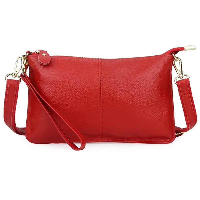 Black Grained Leather Edgware Clutch