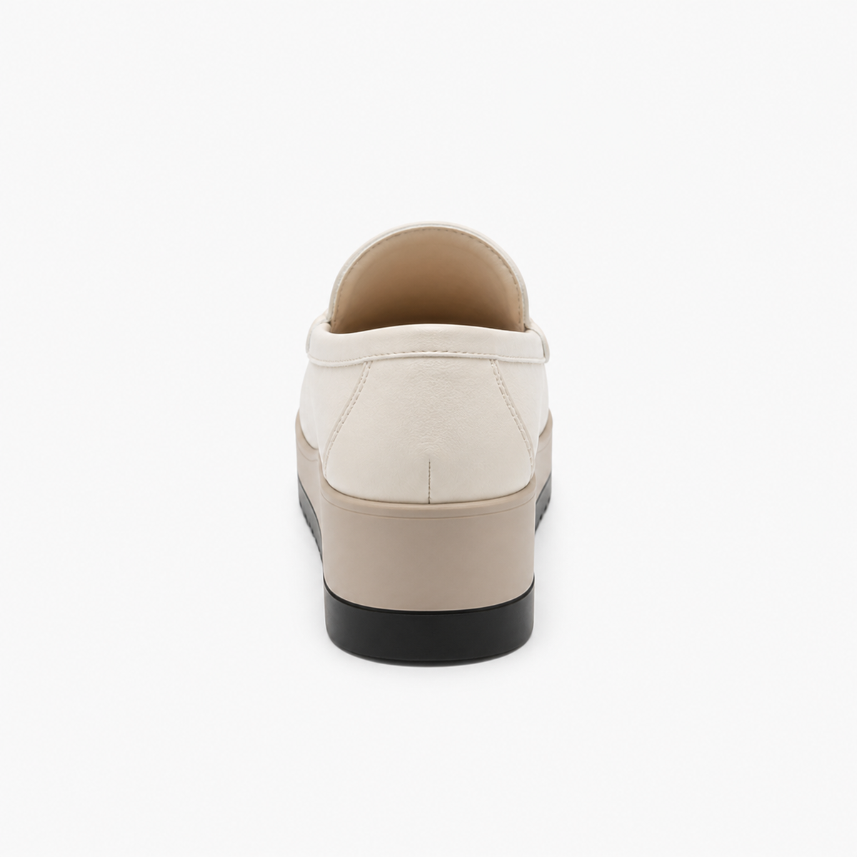 Kew Beige Suede Platform Loafers