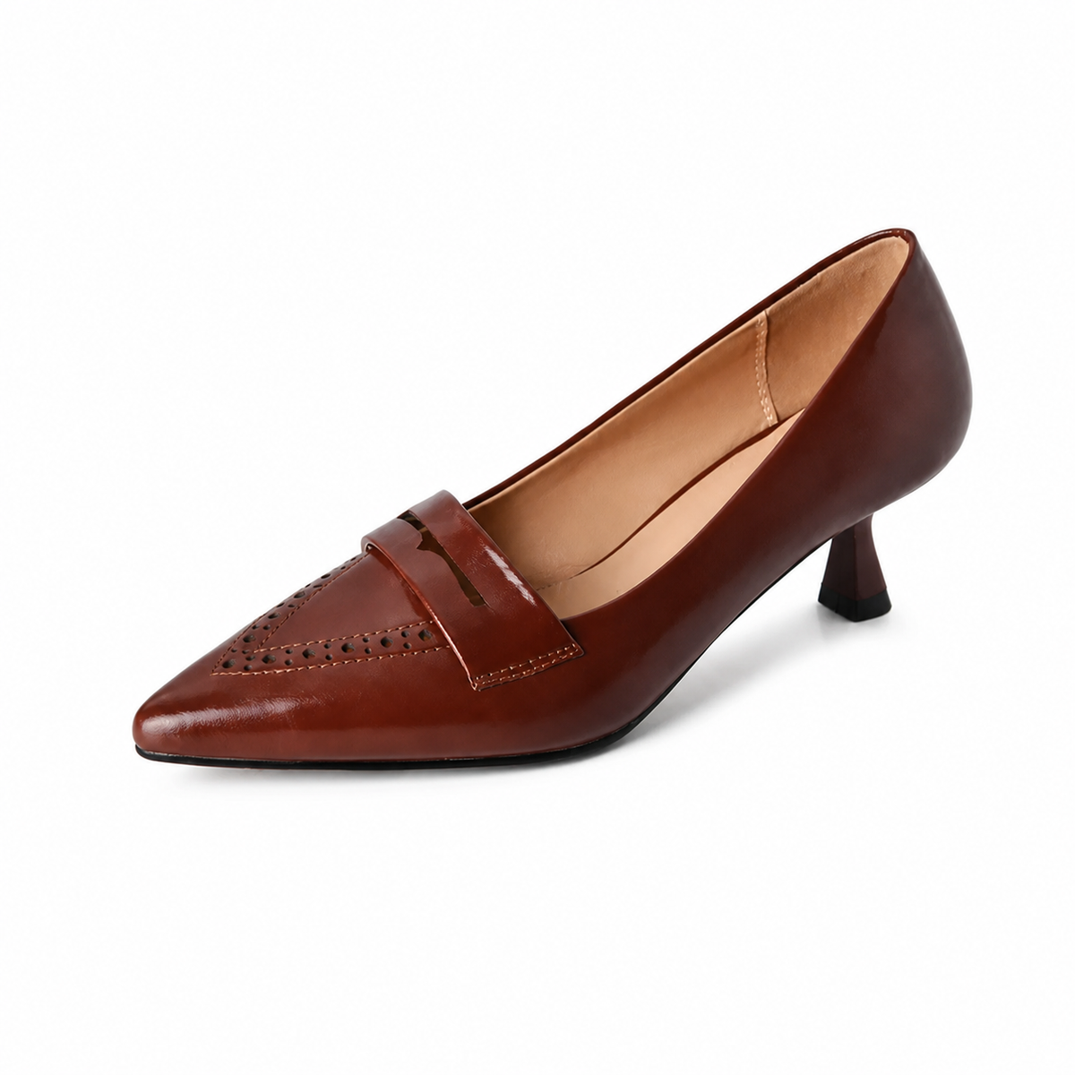 Chiswick Camel Pointed Toe Loafers