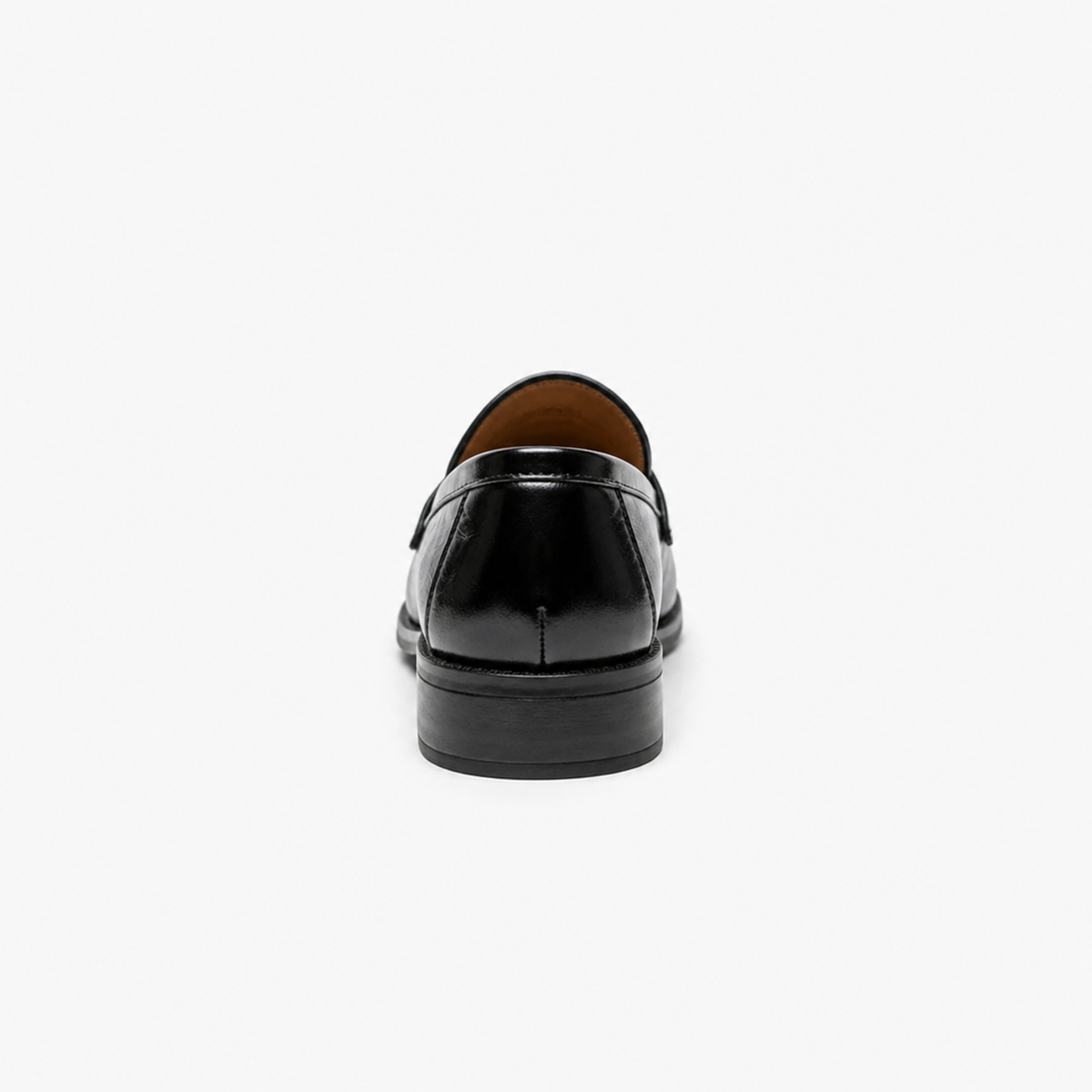 Belsize Black Patent Heeled Loafers
