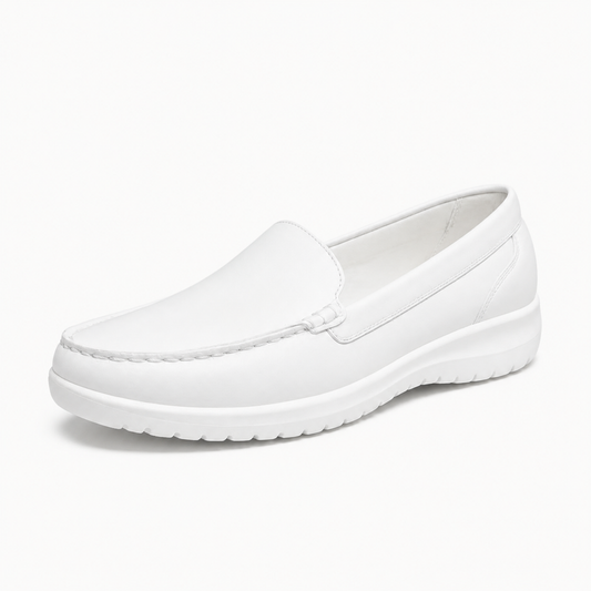 Highgate White Leather Loafers