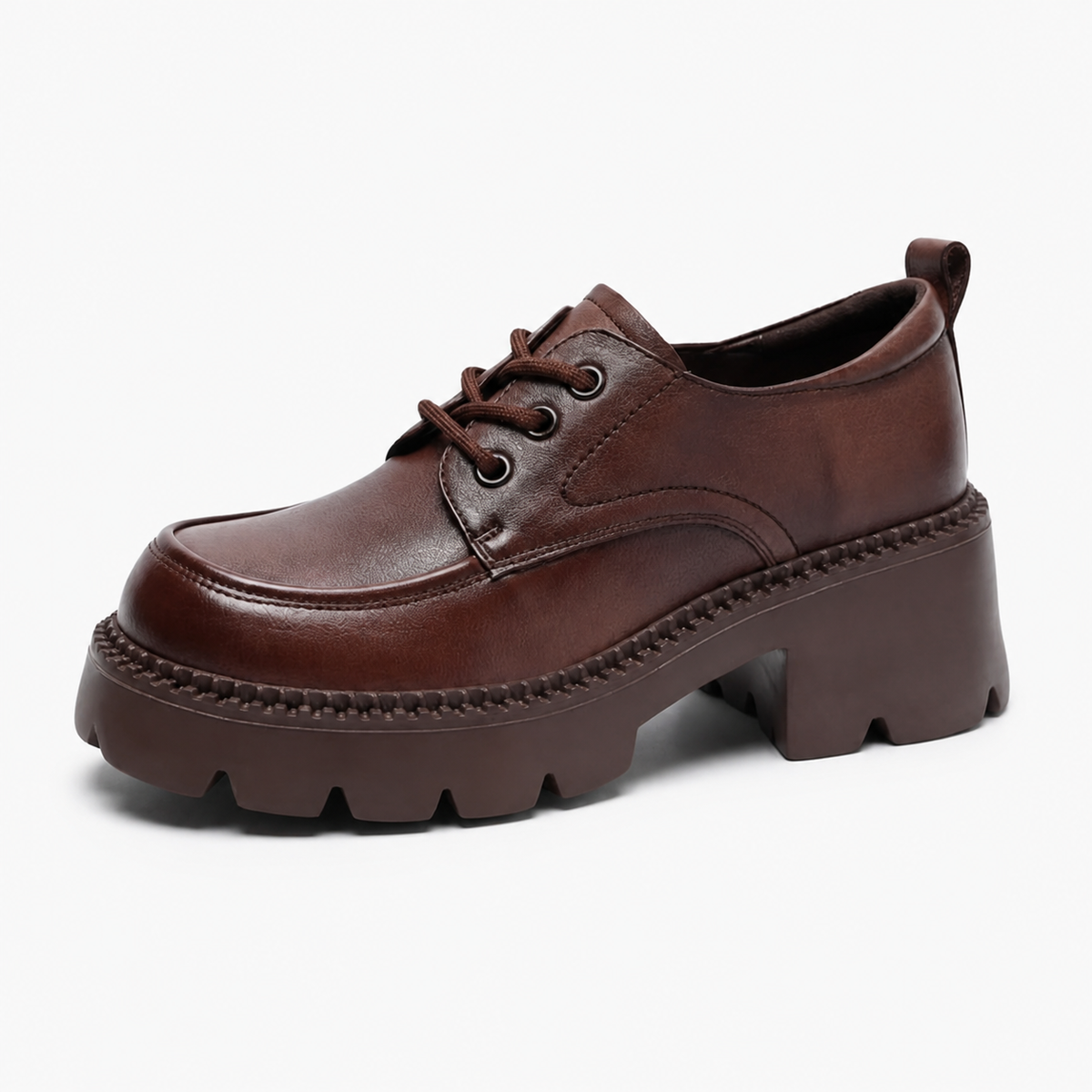 Balham Leather Mary Jane Platform Loafers