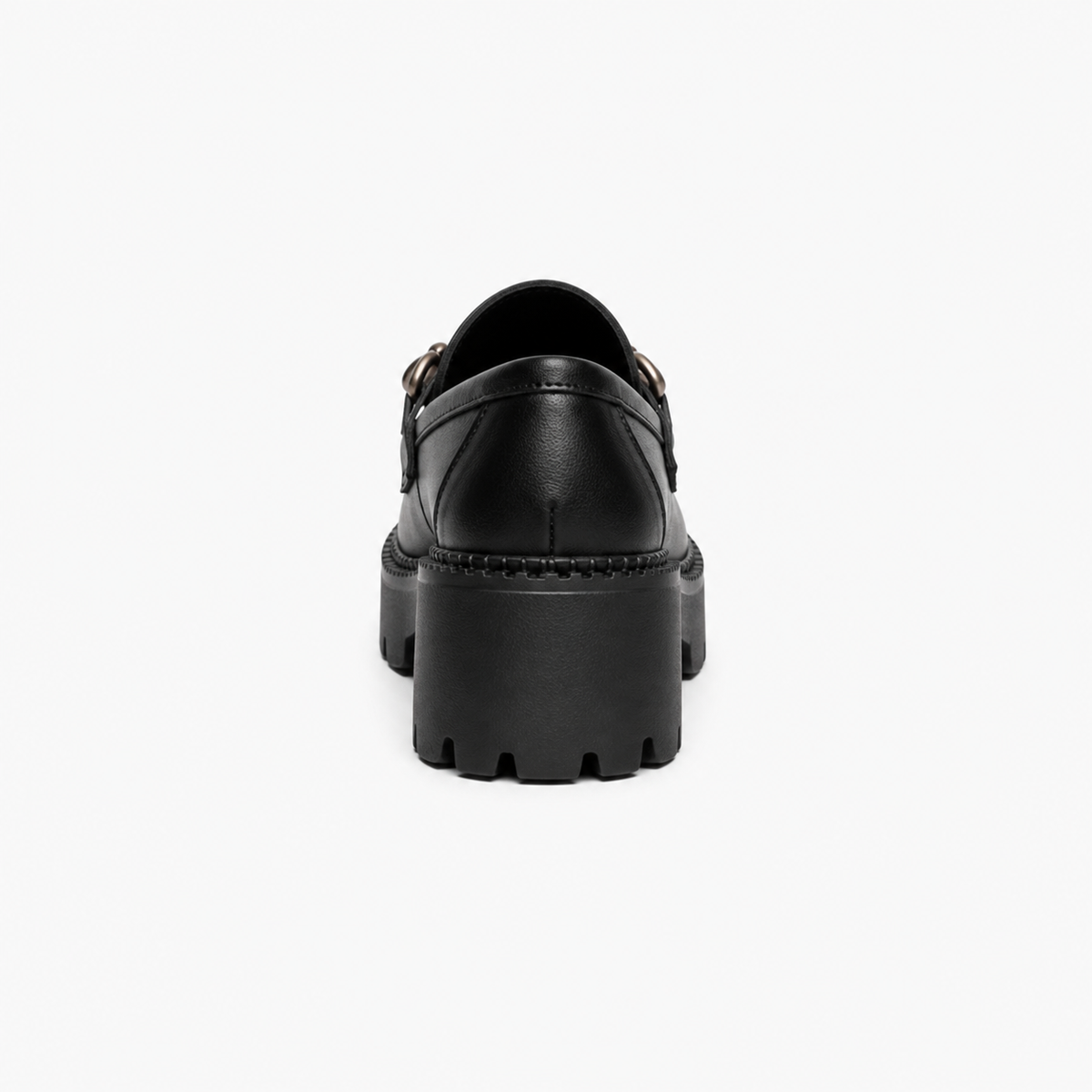 Dalston Silver Chain Platform Loafers