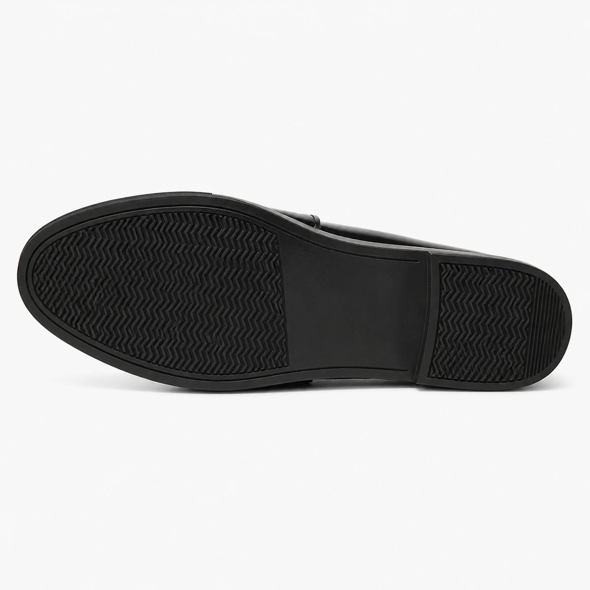 Black Leather Penny Loafers
