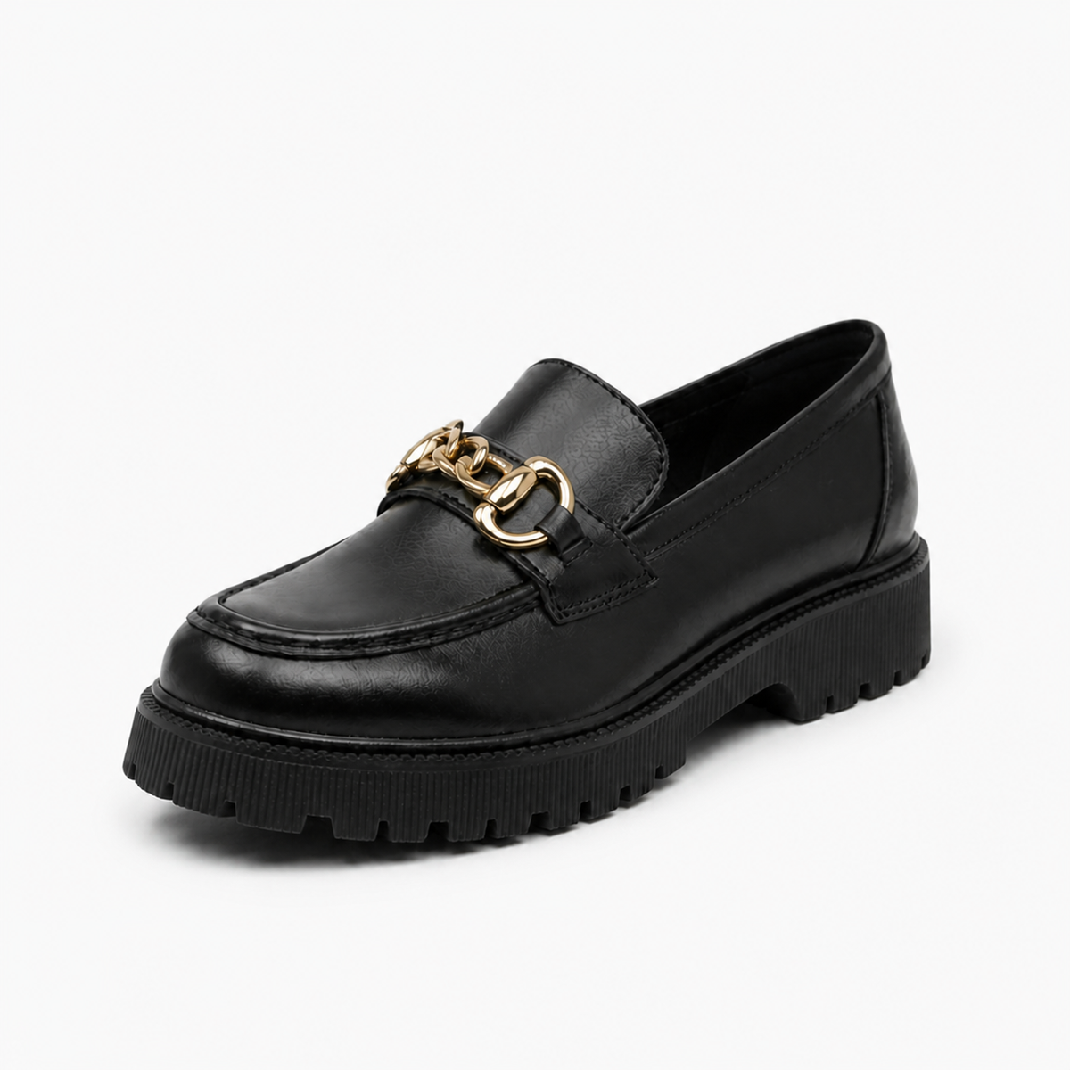 Pimlico Gold Chain Platform Loafers