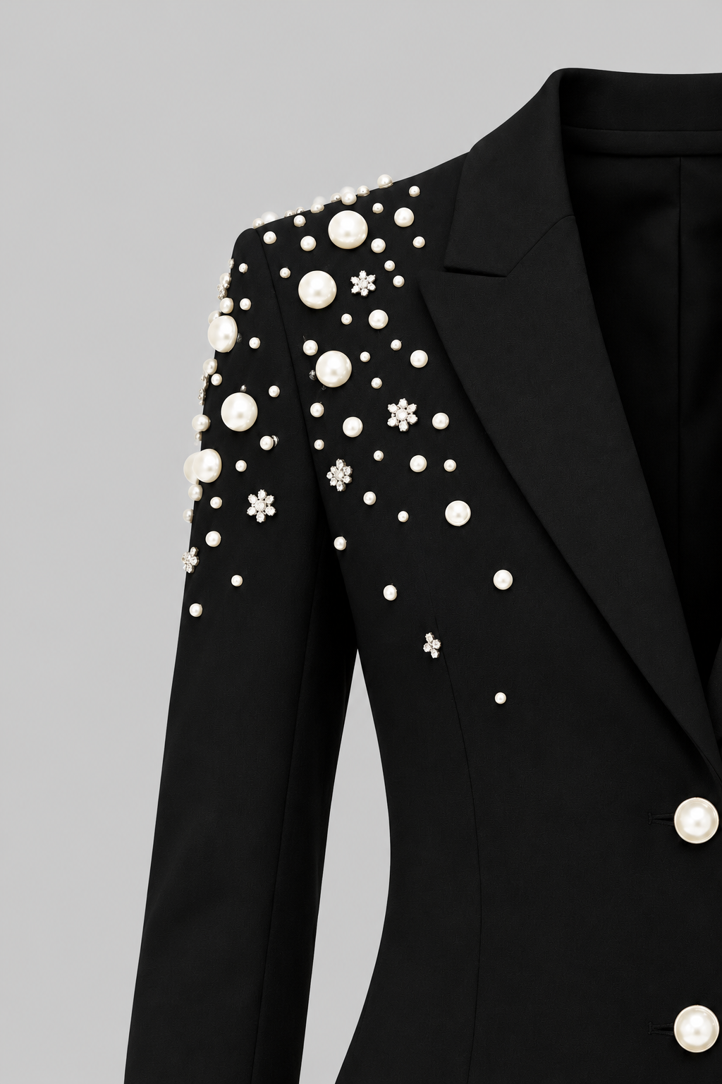 Henrietta Crystal Detail Longline Blazer Dress