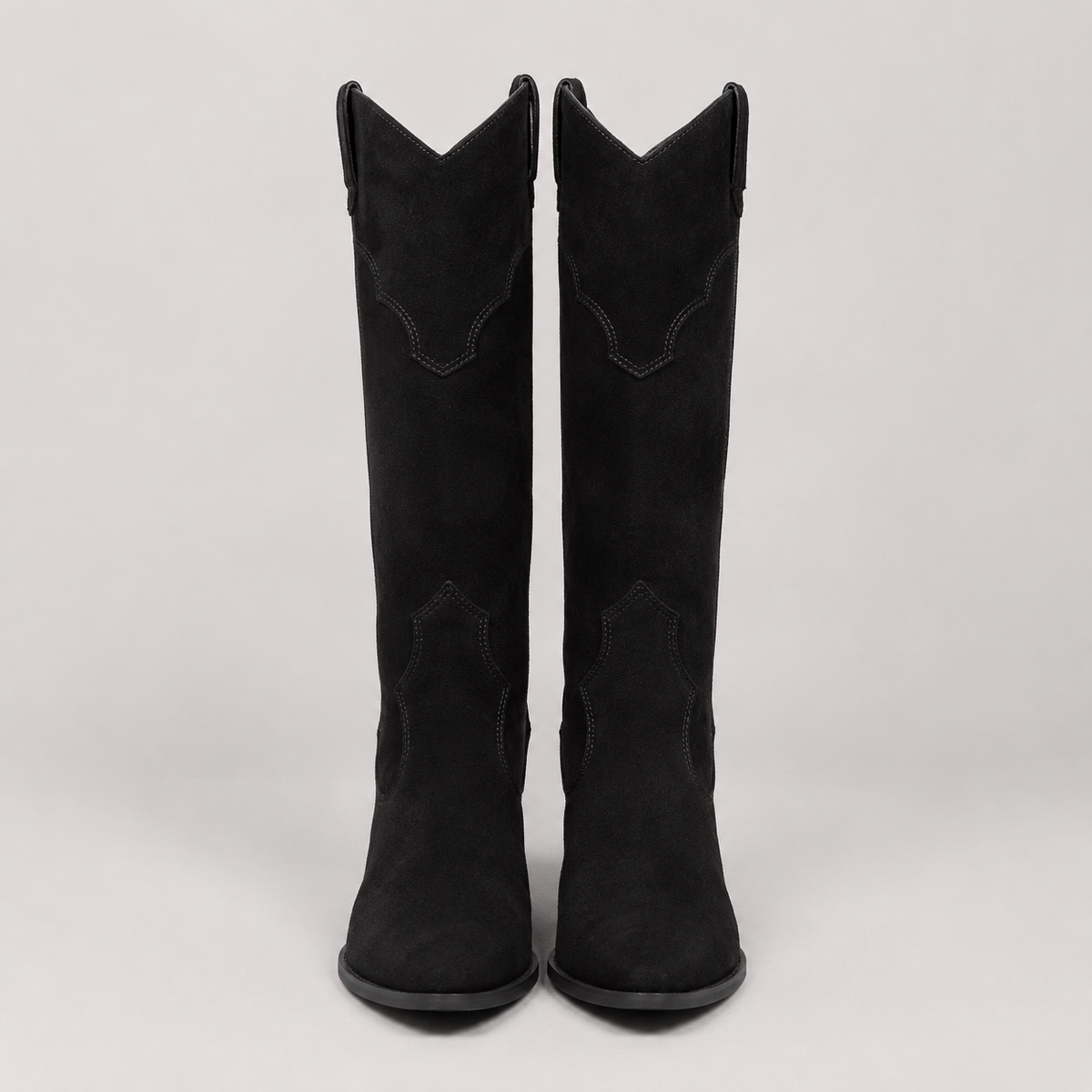 Winifred Suede Effect Over The Knee Heeled Boots