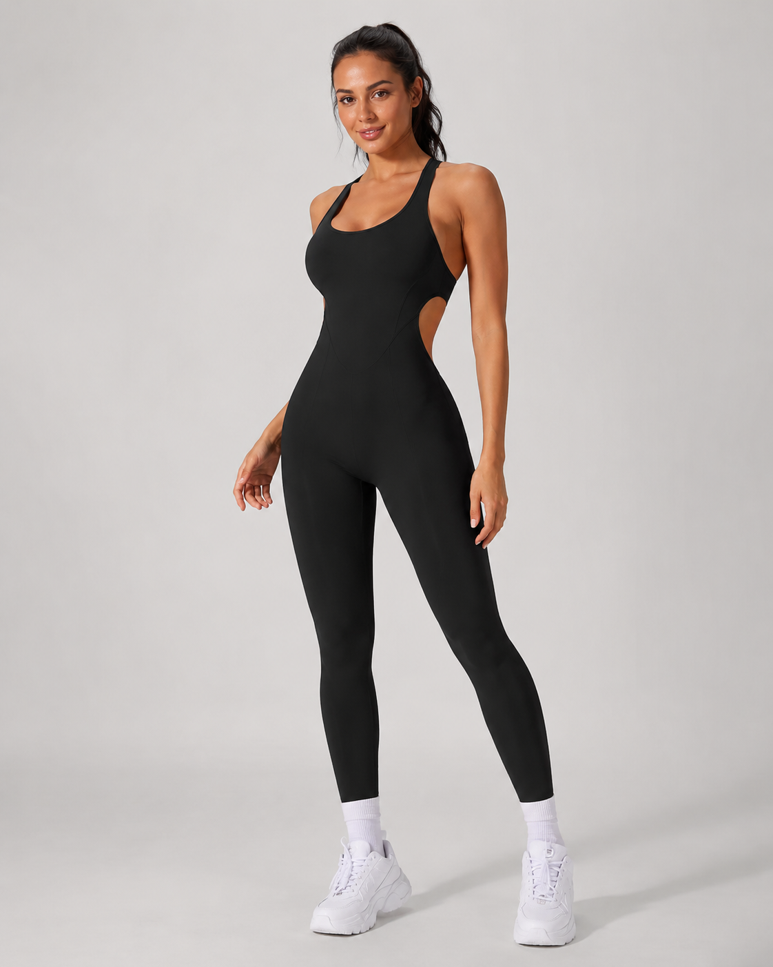 Alba Seamless Open Back Playsuit