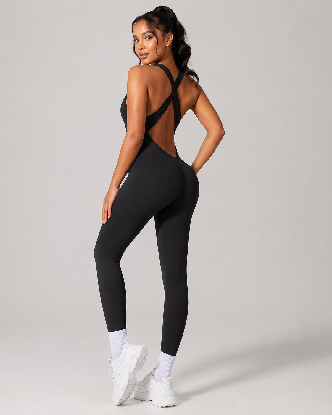 Alba Seamless Open Back Playsuit