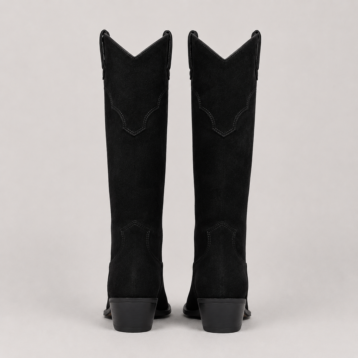 Winifred Suede Effect Over The Knee Heeled Boots