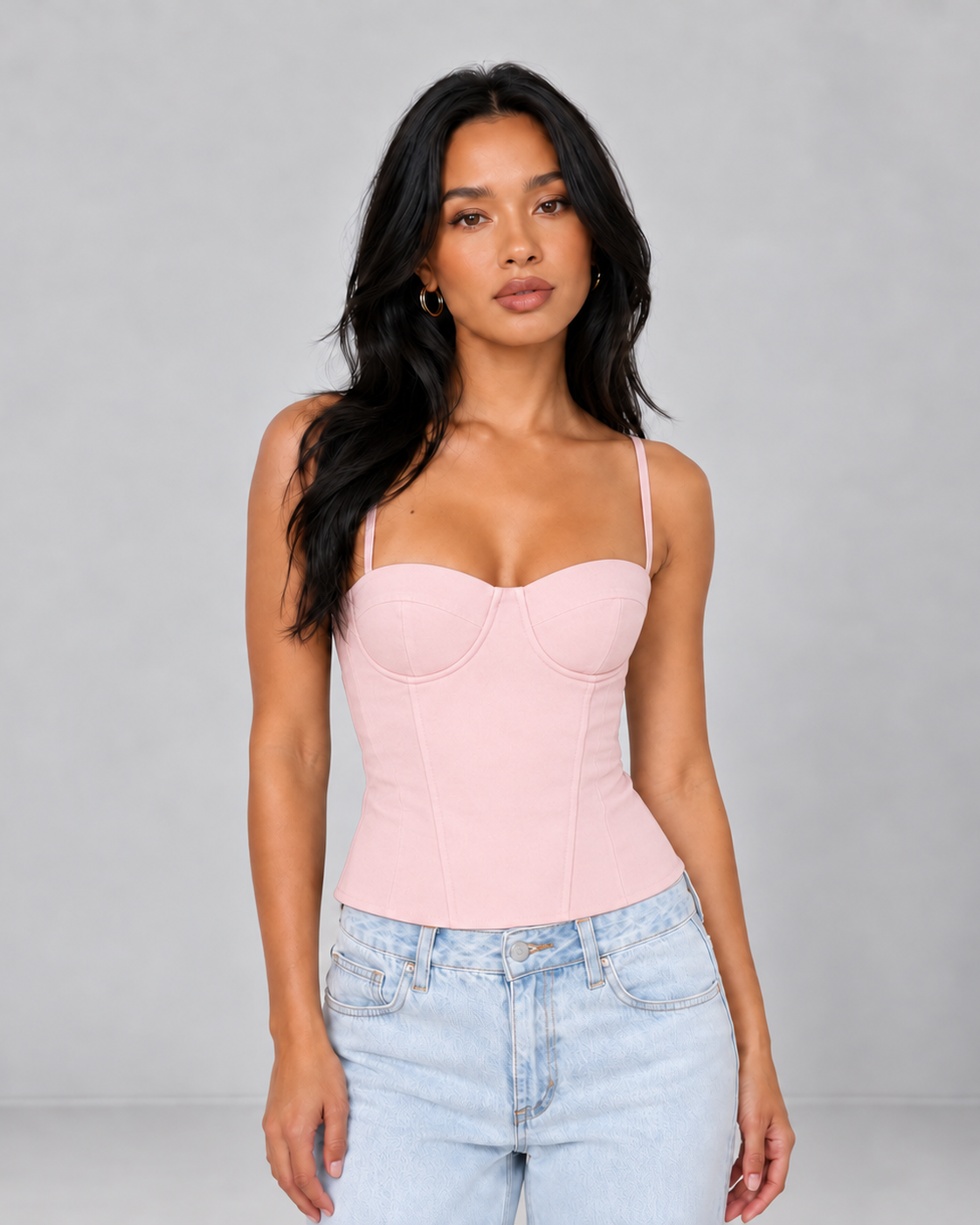 Vita Sweetheart Lace-Up Corset Top