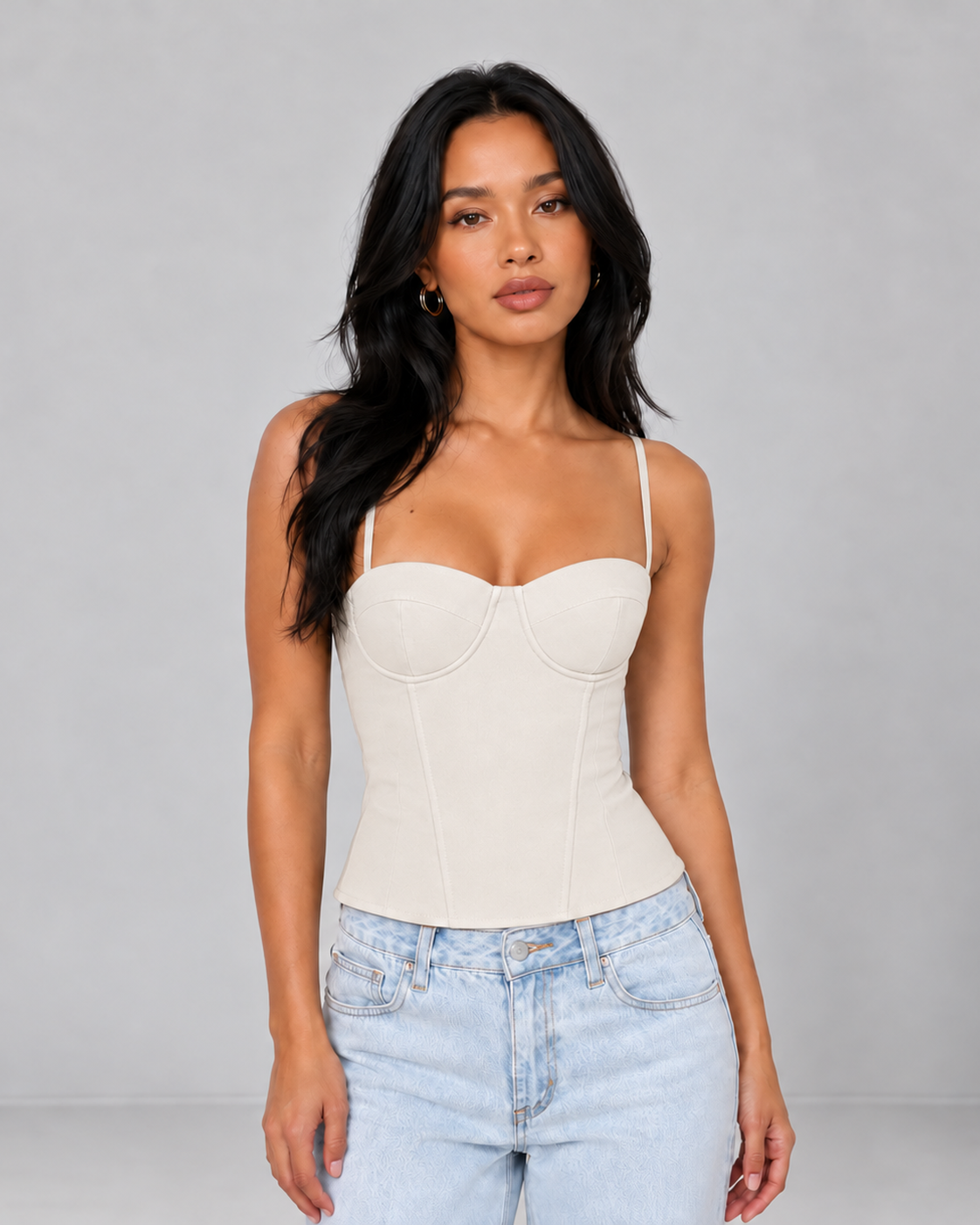 Vita Sweetheart Lace-Up Corset Top
